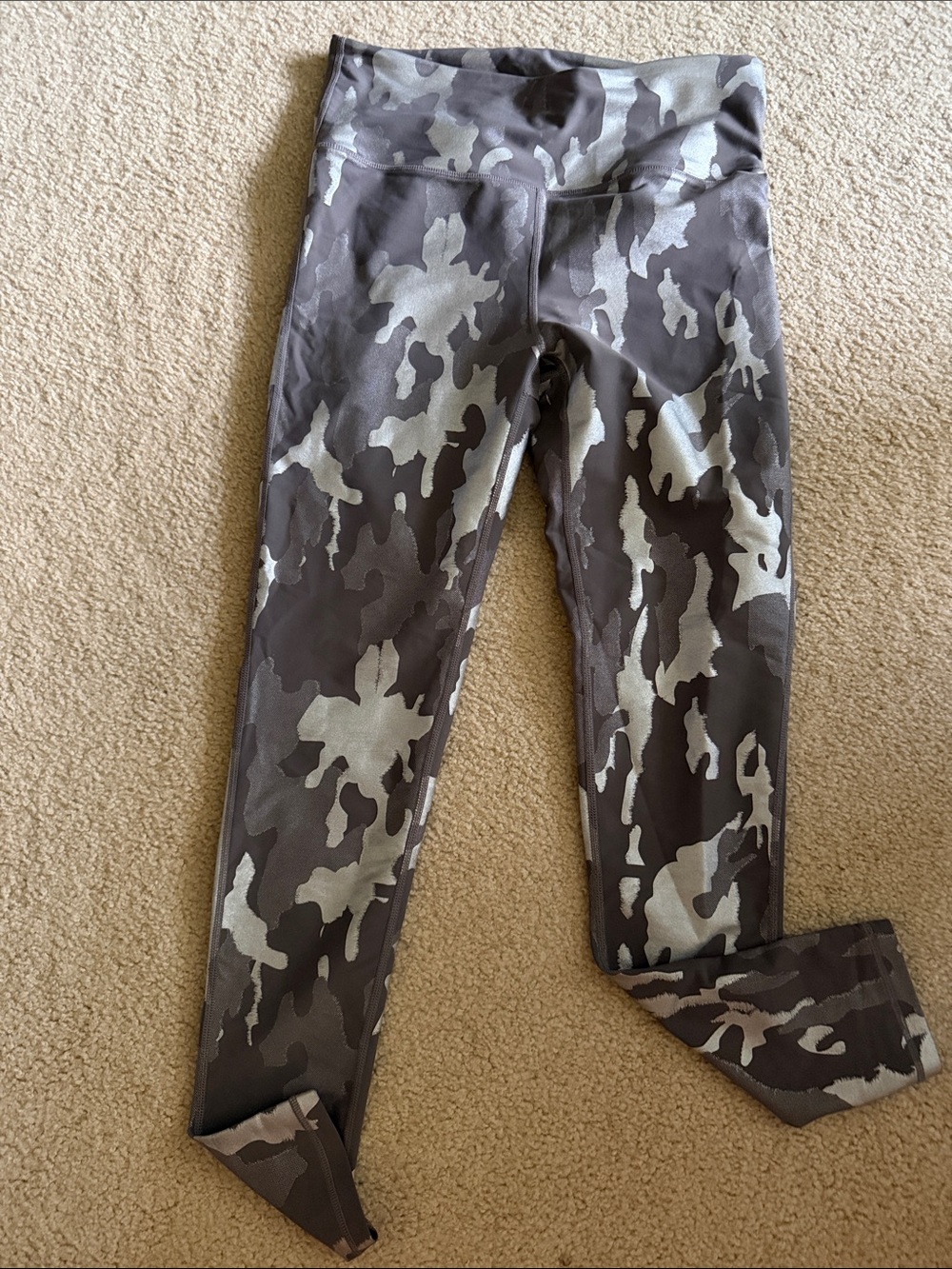 Mono B Gray Activewear Top with Silver Detail L